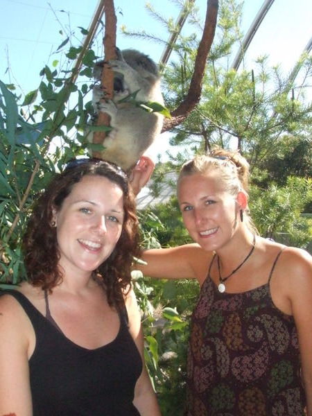 Clare & Jem with a Koala