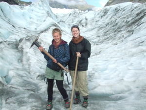 Jem and Clare On Fox Glacier