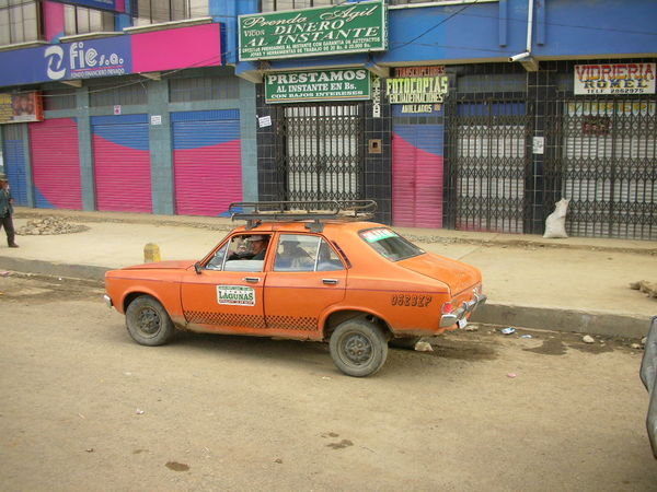 Taxi in La Paz