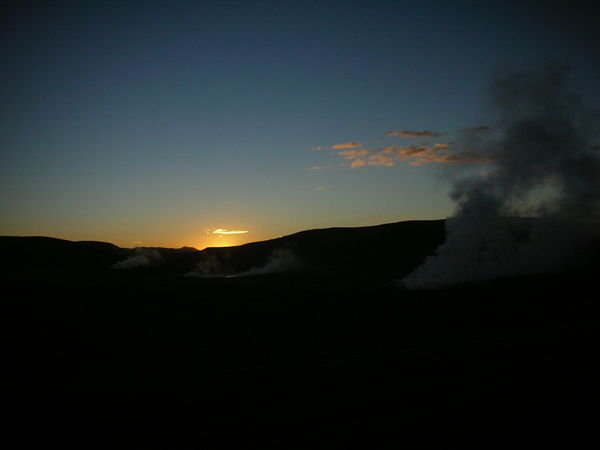 Sunrise with the Geysers
