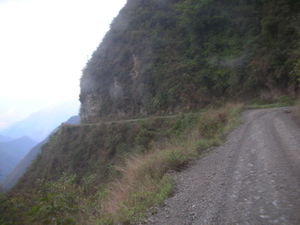 A section of the world´s most dangerous road