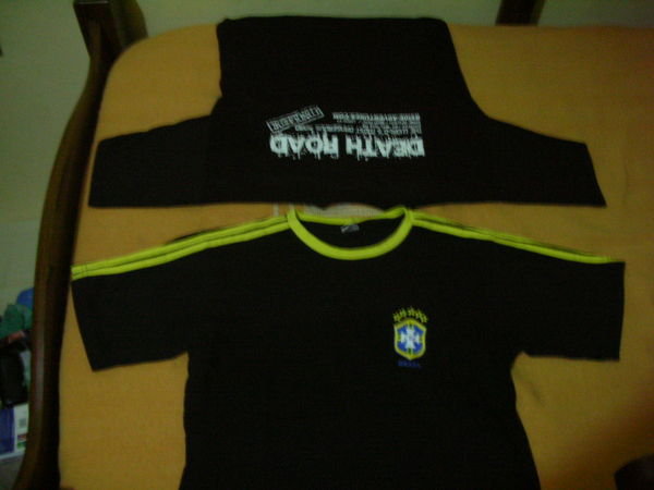 Bolivian T shirt and a North American T shirt