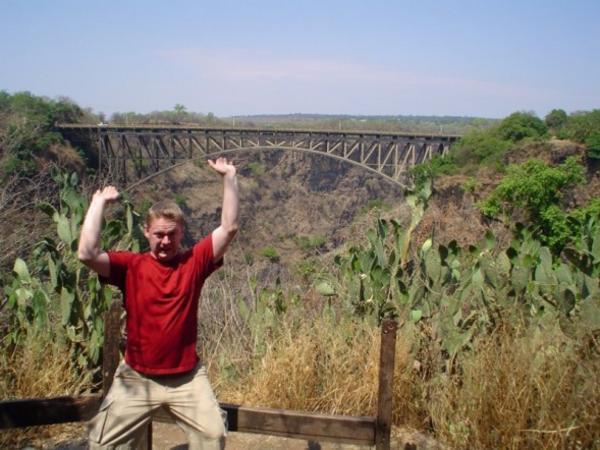 Kev and the Victoria Falls Bridge