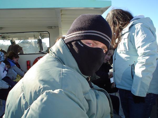 Kevin on the boat