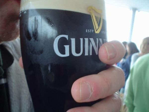 Kev's first Guiness in Ireland
