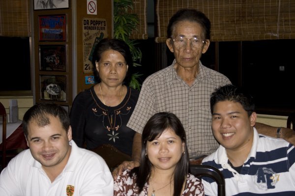 My grandparents, Didi and Woddy, and I