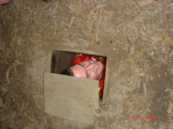 Down a secret tunnel