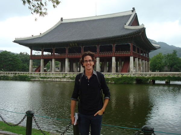 me and a palace building 