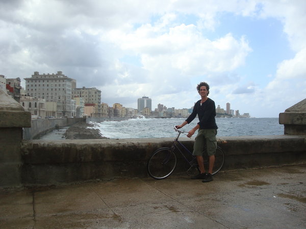 me and my cycle on malecon