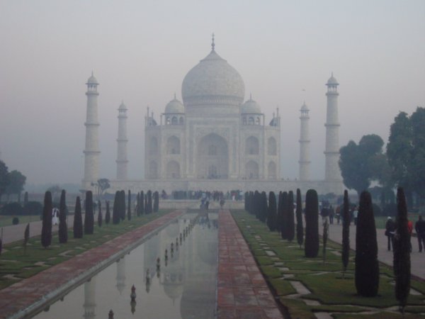 Taj covered in mist