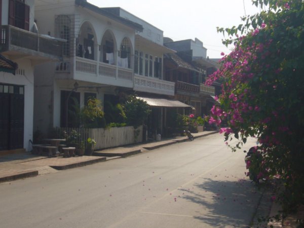 Riverside St in Luang Prabang