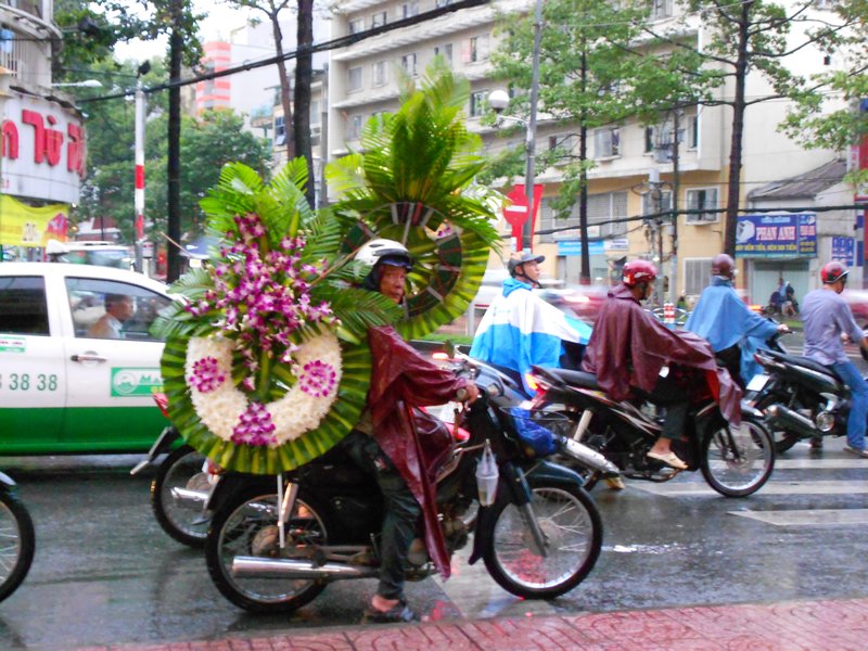 Transporting Wedding flowers