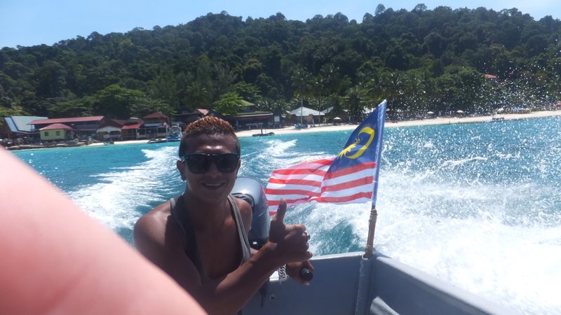 Our boat driver from Besar to Kecil island