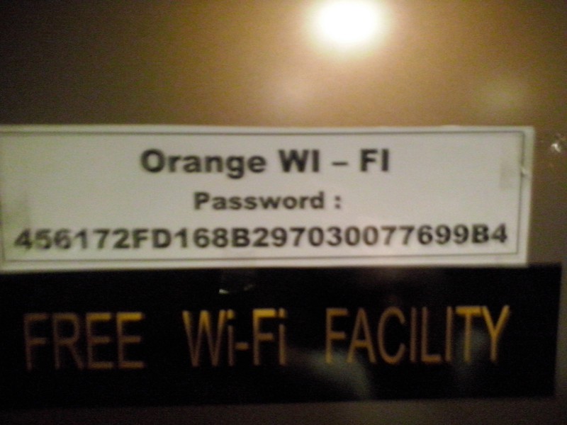 wifi password in our carriage