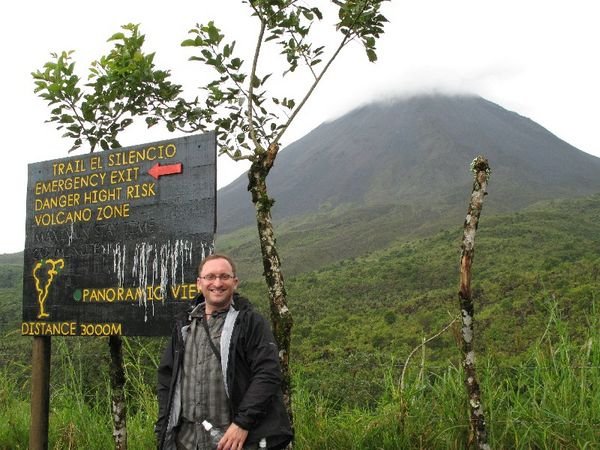 Me by the Arenal volcano