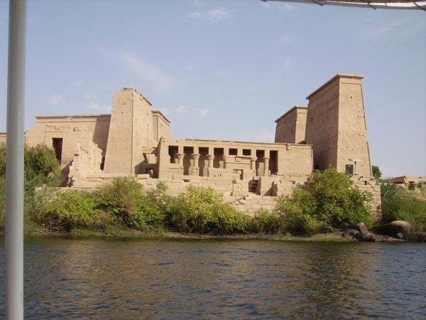 The Temple of Philae from the boat