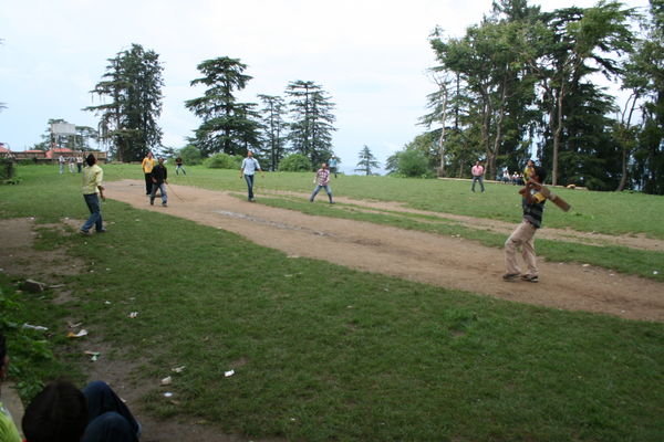 Cricket match in Shimla