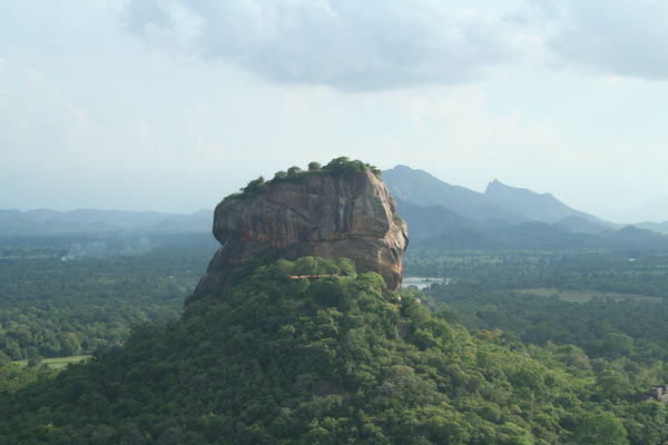 View of Sigiriya from top of Rock Temple