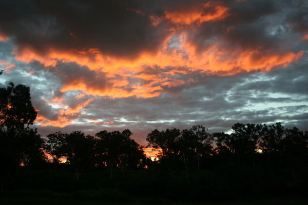 Red sky at night! Calliope River rest area (near Bundaberg)