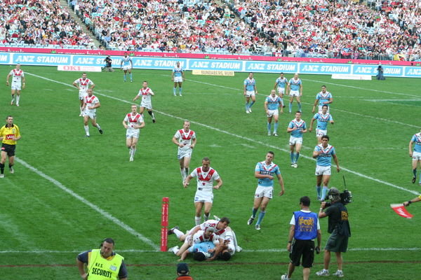 Dragons v Roosters, Sydney Olympic Stadium