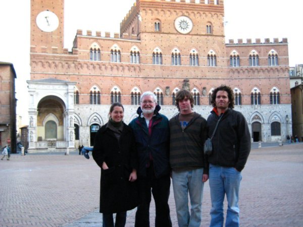 Four Travelers in Siena