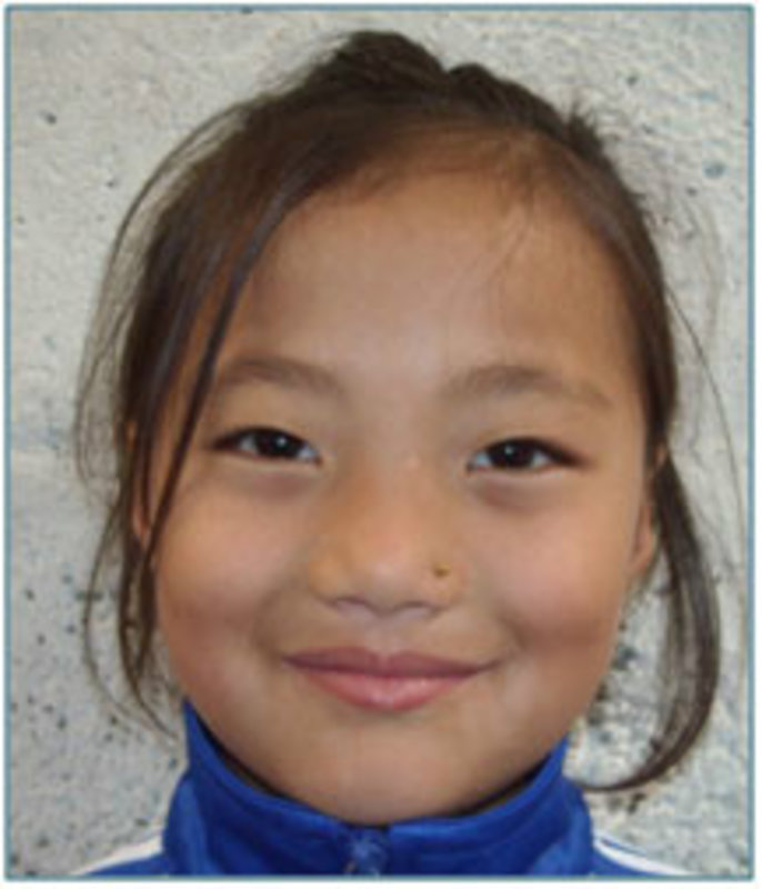 Spopnsored girl in Nepal 