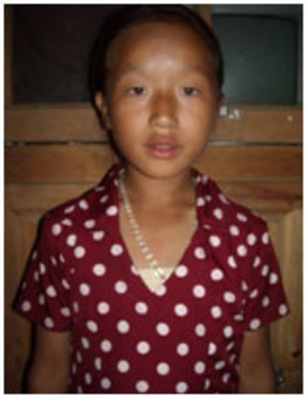 Sponsored girl in Nepal 