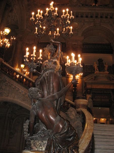 At the foot of the Grand Staircase