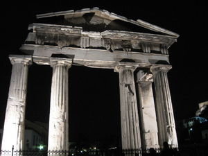 Roman Agora at night