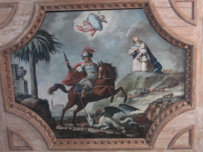 St. George on the ceiling