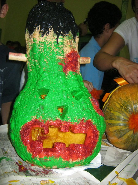 Frankenstein pumpkin