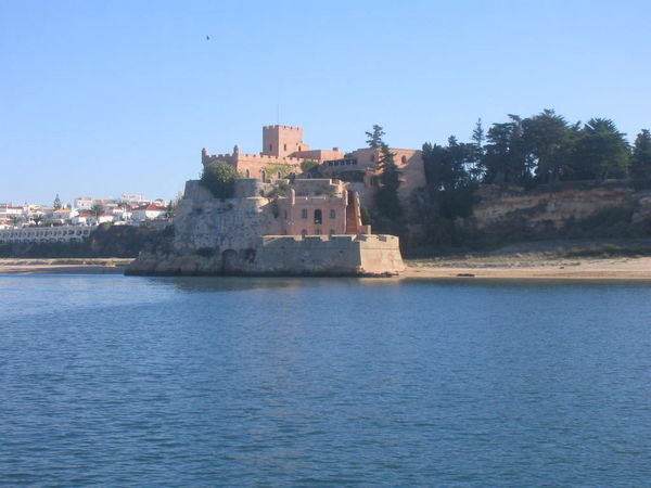 Portimao, castle at harbor entrance