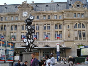 St. Lazare & the clock statue