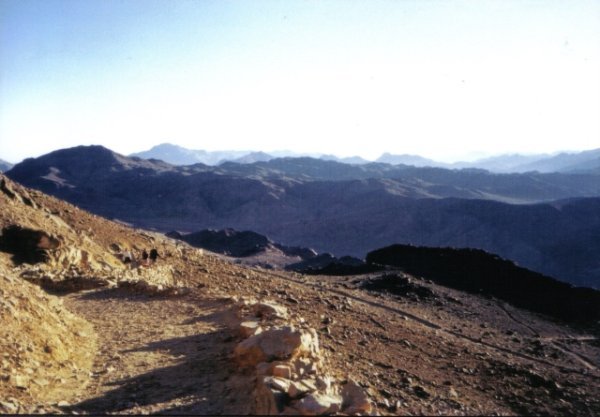 Walking down Mt Sinai