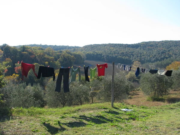 Our laundry in Tuscany!