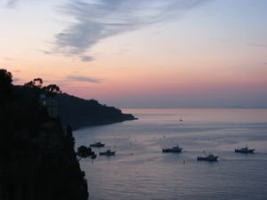 Sunset from Sorrento