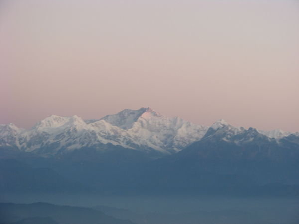 Himalayas at 5:30 am