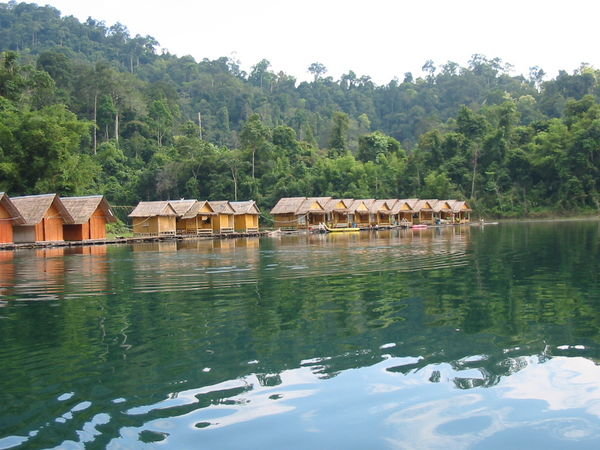 Huts on the lake