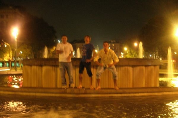 guys in the fountain