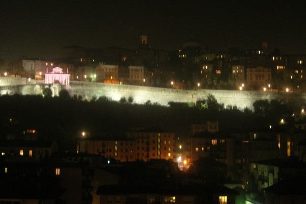 view of Bergamo's Citta Alta 