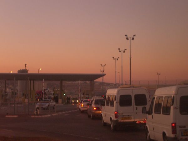 Crossing over into Palestine