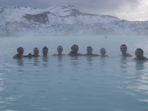 Soaking up the minerals of the Blue Lagoon