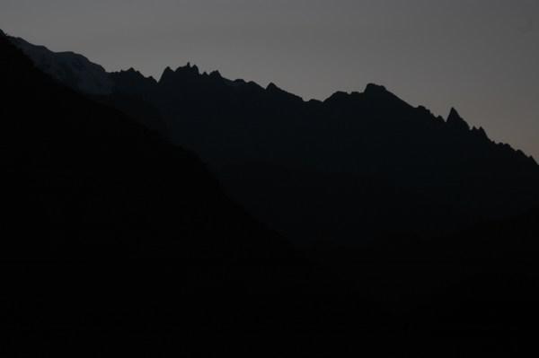 Pre dawn glow off the Nevado Urubamba-Day 4