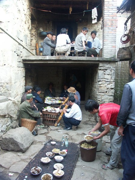 long table festival in village