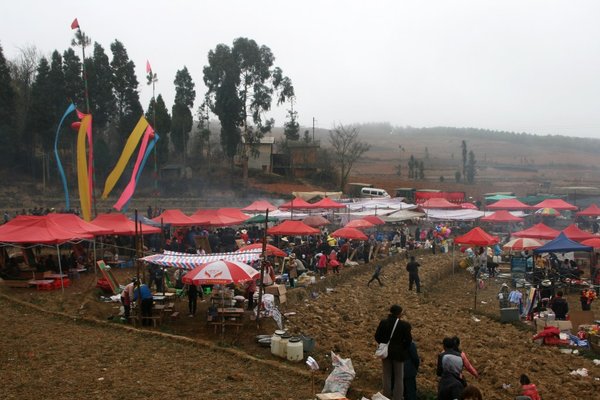 Caihuashan festival ground