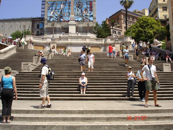 Me on Spanish steps in Rome
