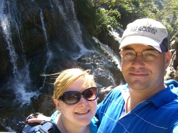 At the waterfall in Sapa