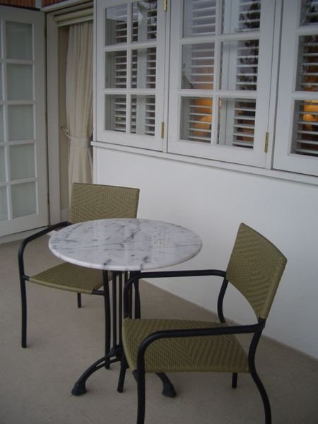 CHR - spacious balcony for afternoon tea