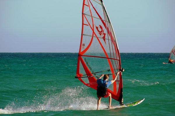 Windsrfing, near Costa Calma, Fuerteventura
