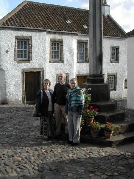 Gerry's mum and dad, and Denise, Culross, Scotland